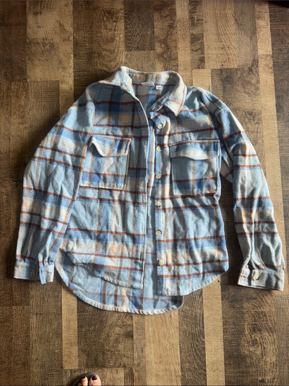 Official Ford Bronco Plaid Flannel Shacket Button Down Size Small